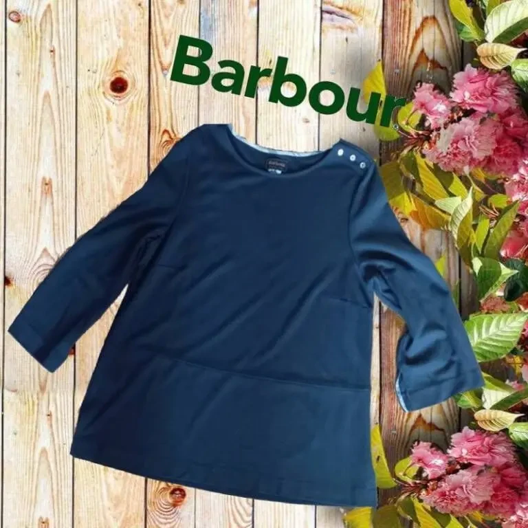 Barbour оригинал Реглан женский трикотаж т синий 14 на 48-50