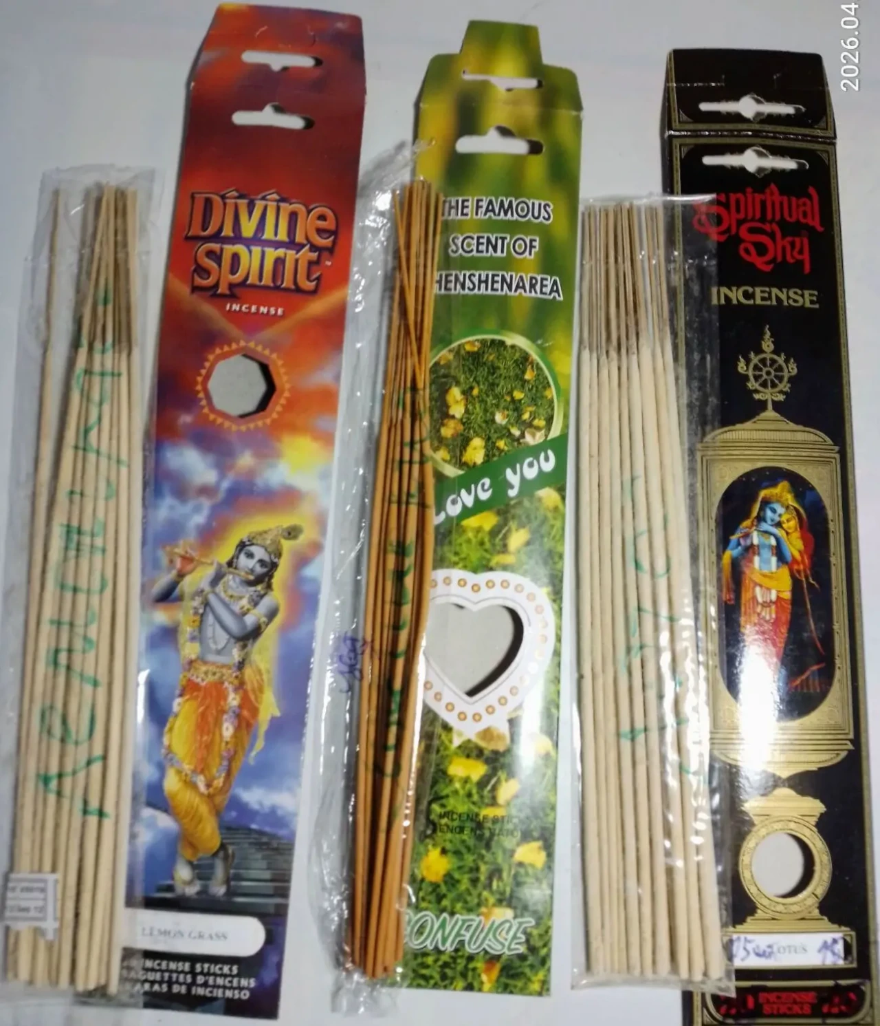 Арома палички лотос, лемонграсс, Shenshenarea, 45 шт аромапалочки