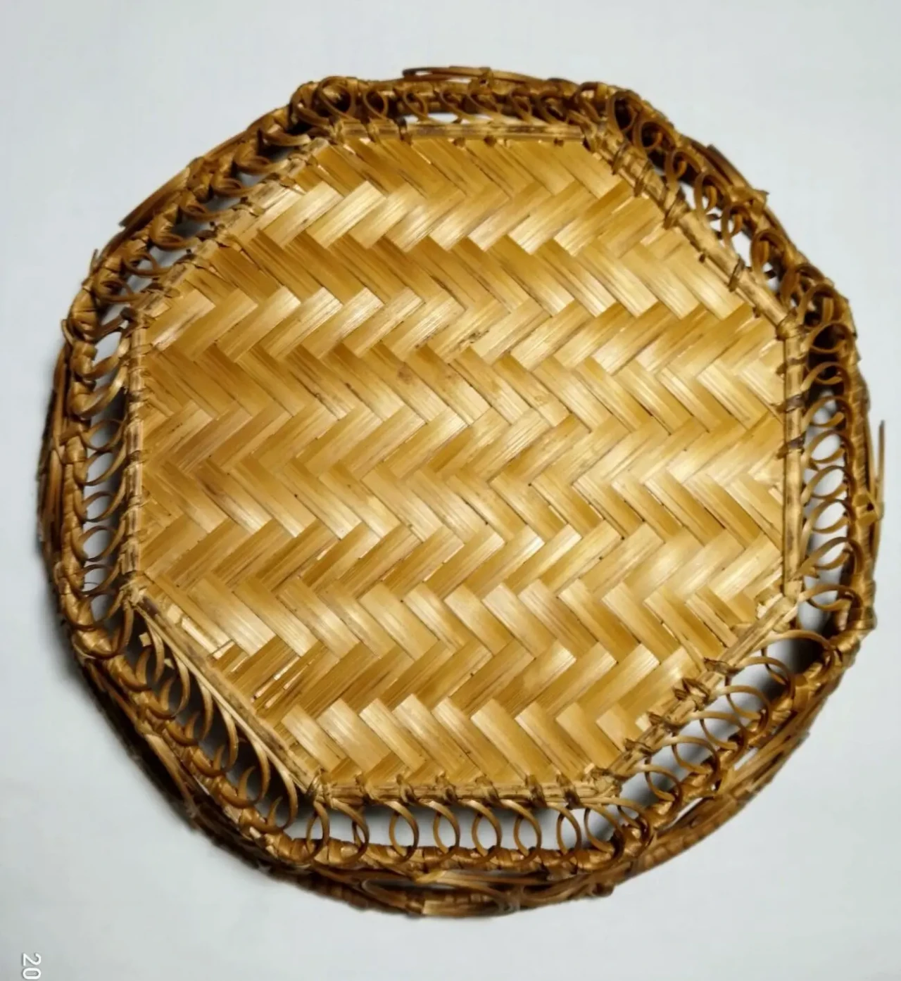 Корзинка плетеная круглая декоративная для сервировки стола, на кухню 2