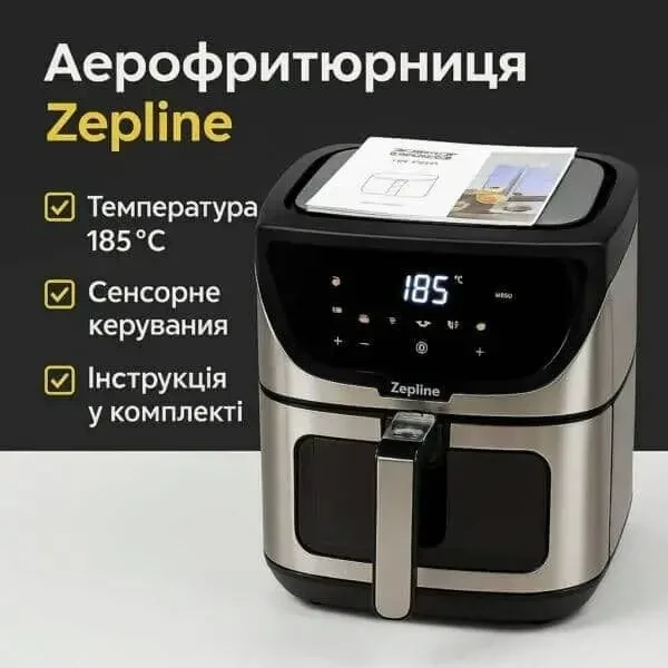 Професійна фритюрниця Zepline ZP-217, 12 л, 4200 Вт