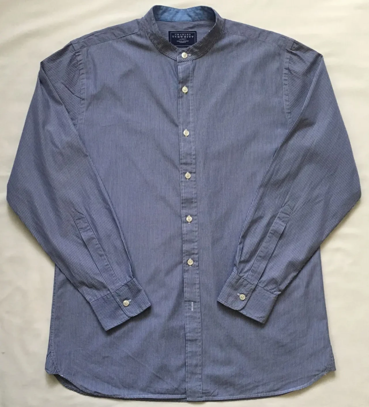 Сорочка бавовняна з комірцем стійкою Charles Tyrwhitt розмір M 2