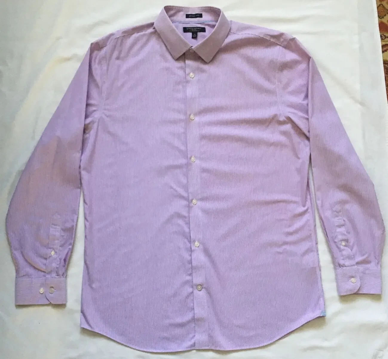 Сорочка бавовняна Banana Republic stretch grant fit розмір XL 2