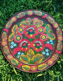 Тарілки петриківський розпис