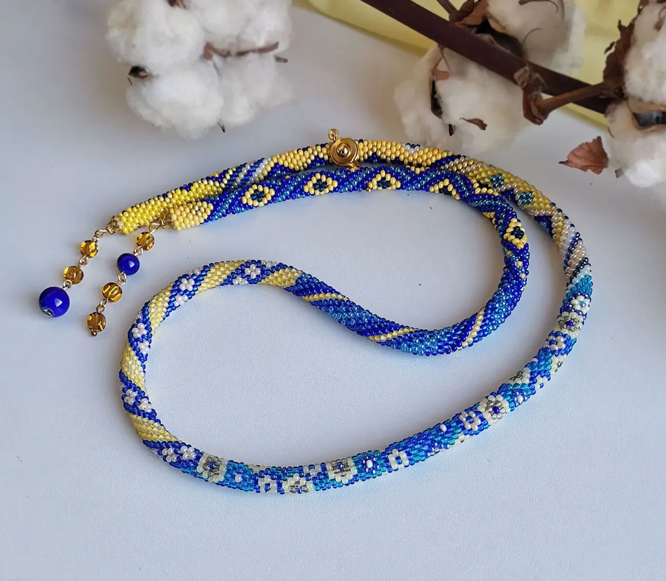 Прикраса із бісеру джгут- ларіат Сузір'я надії 4