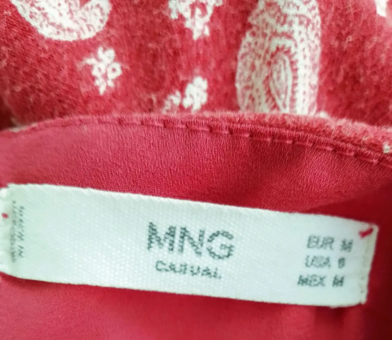 Платье красное, белые узоры, с 10  трикотаж, летнее, длинное 5