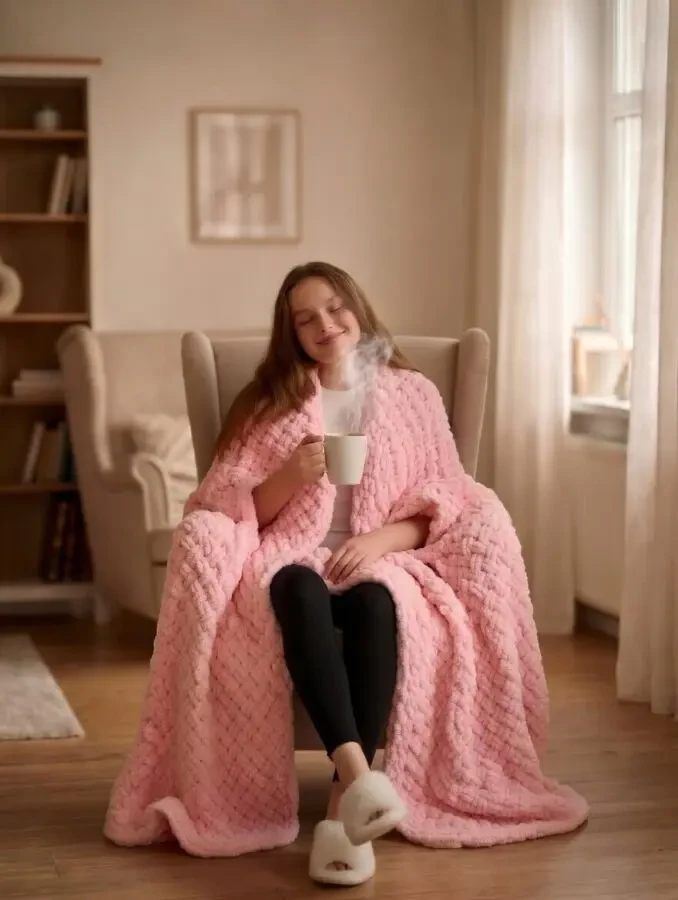 Плед із Alize Puffy 3