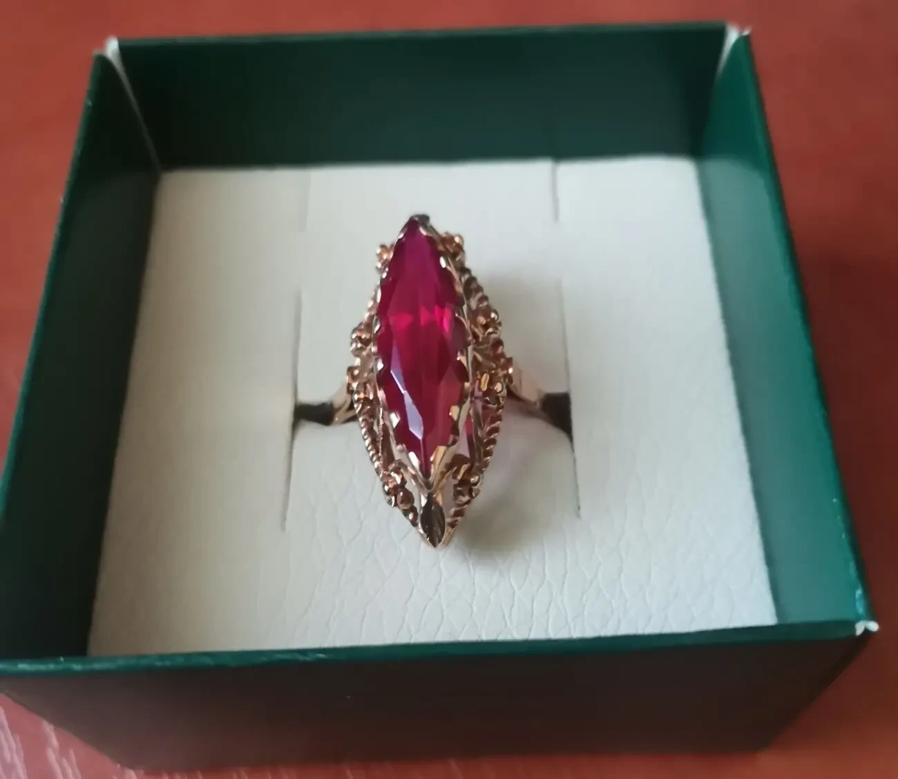 Каблучка золота з рубіном. 583 проба. Вінтаж 3