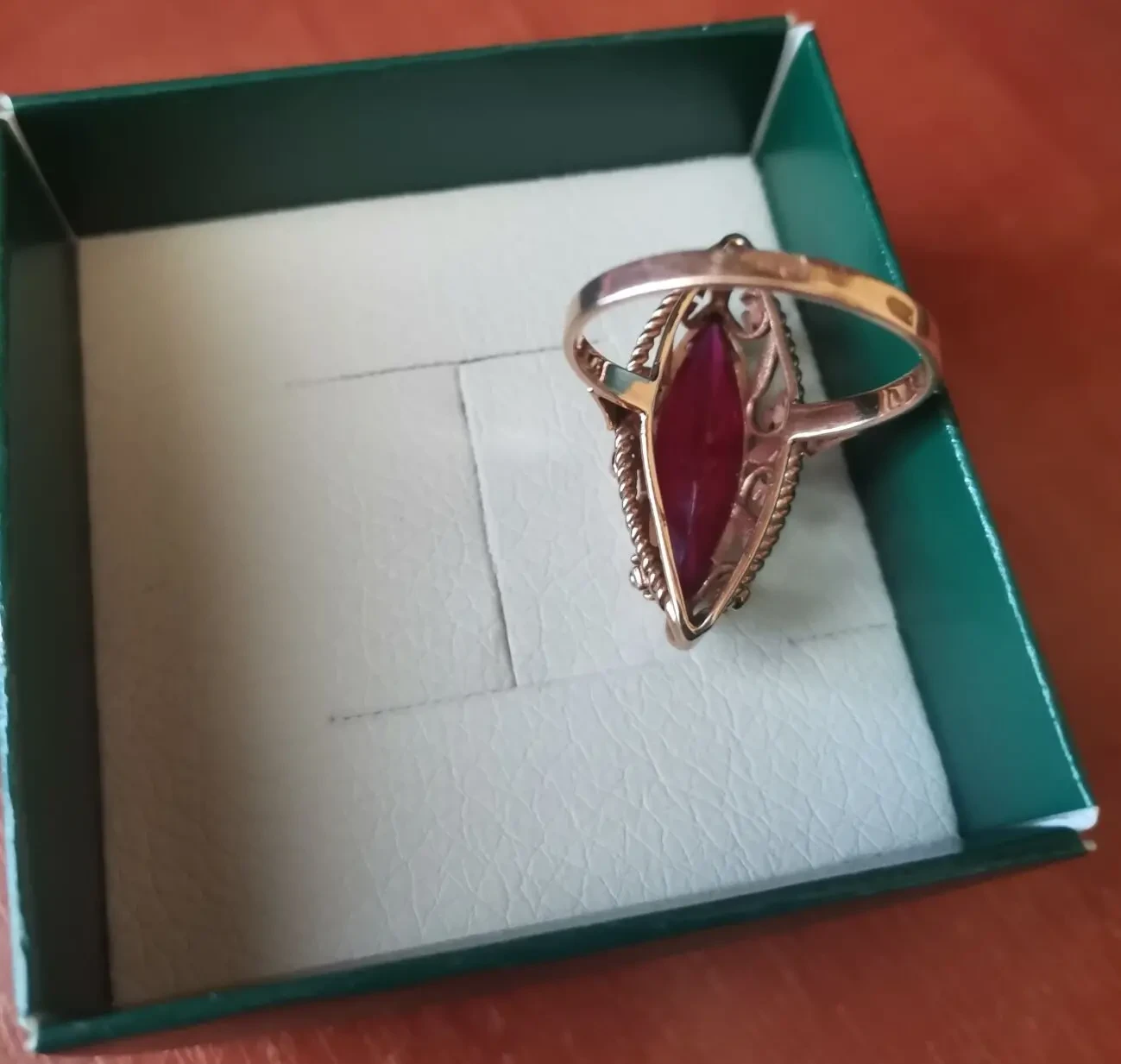 Каблучка золота з рубіном. 583 проба. Вінтаж 5