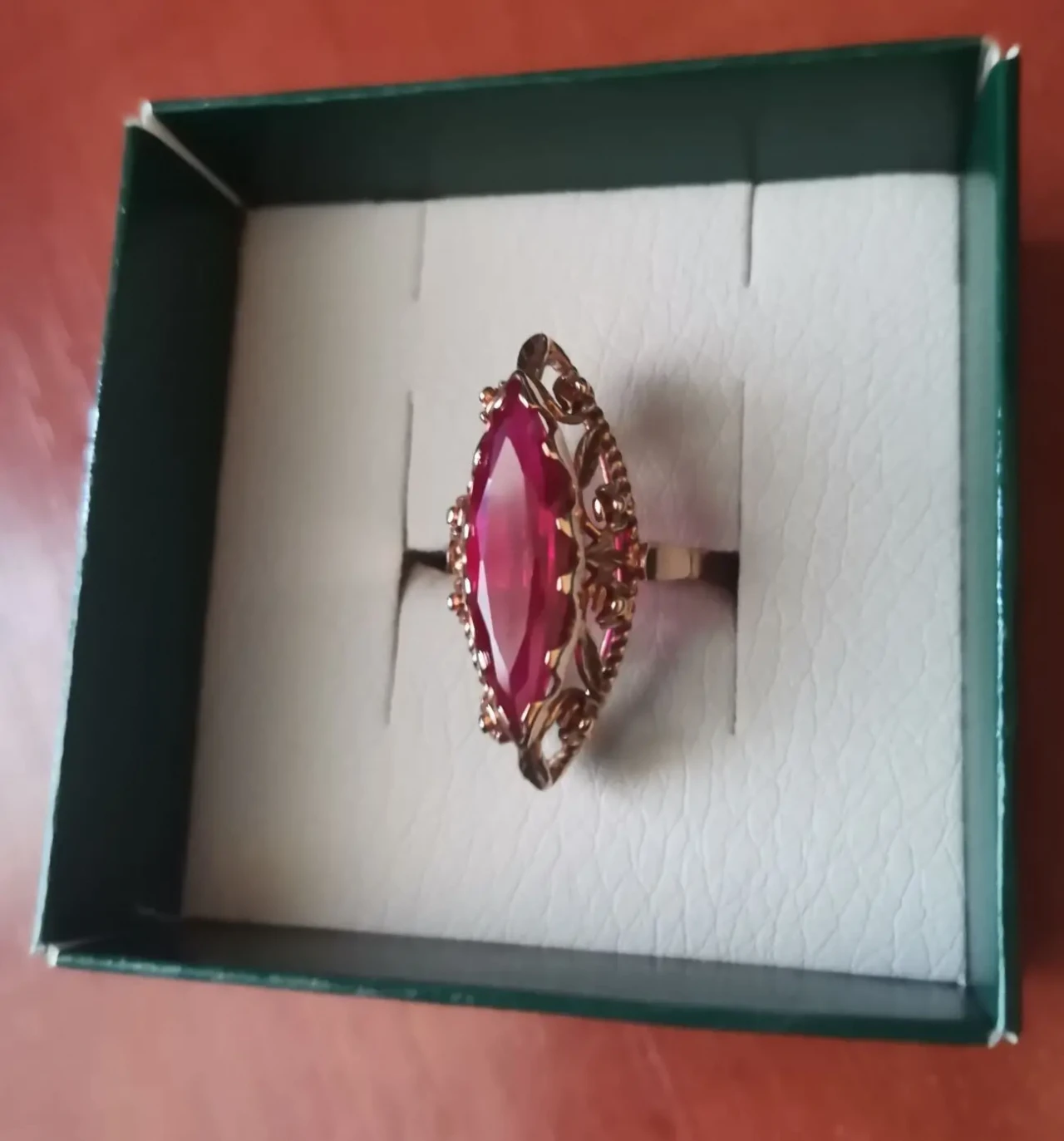 Каблучка золота з рубіном. 583 проба. Вінтаж 2