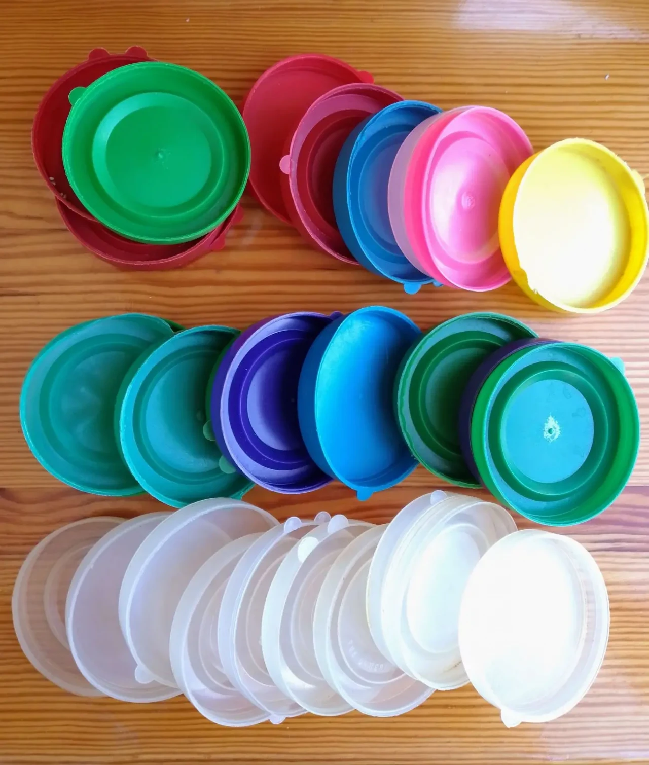 Крышка Пластиковая 30 штук, на стеклянную банку, набор 5