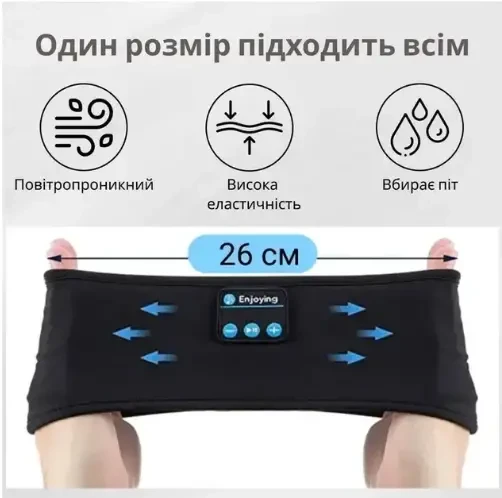 Беспроводные наушники-повязка Perytong (Bluetooth). 6