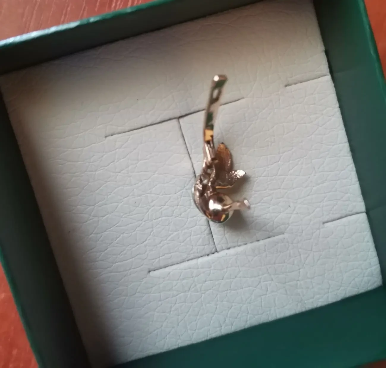 Сережка золота з перлиною. 585 проба 7