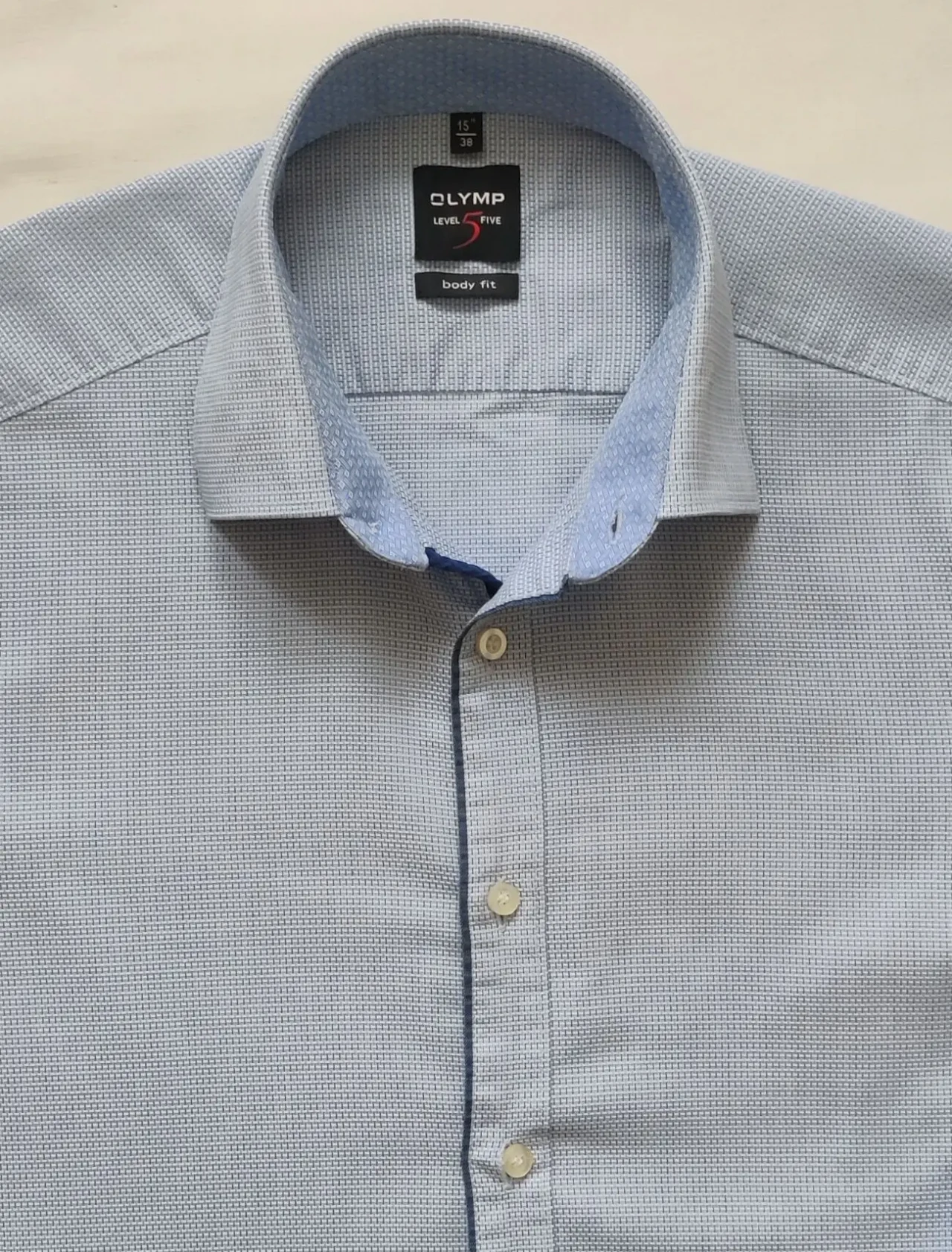 Сорочка бавовняна приталена Olymp level5 розмір 38/S 3