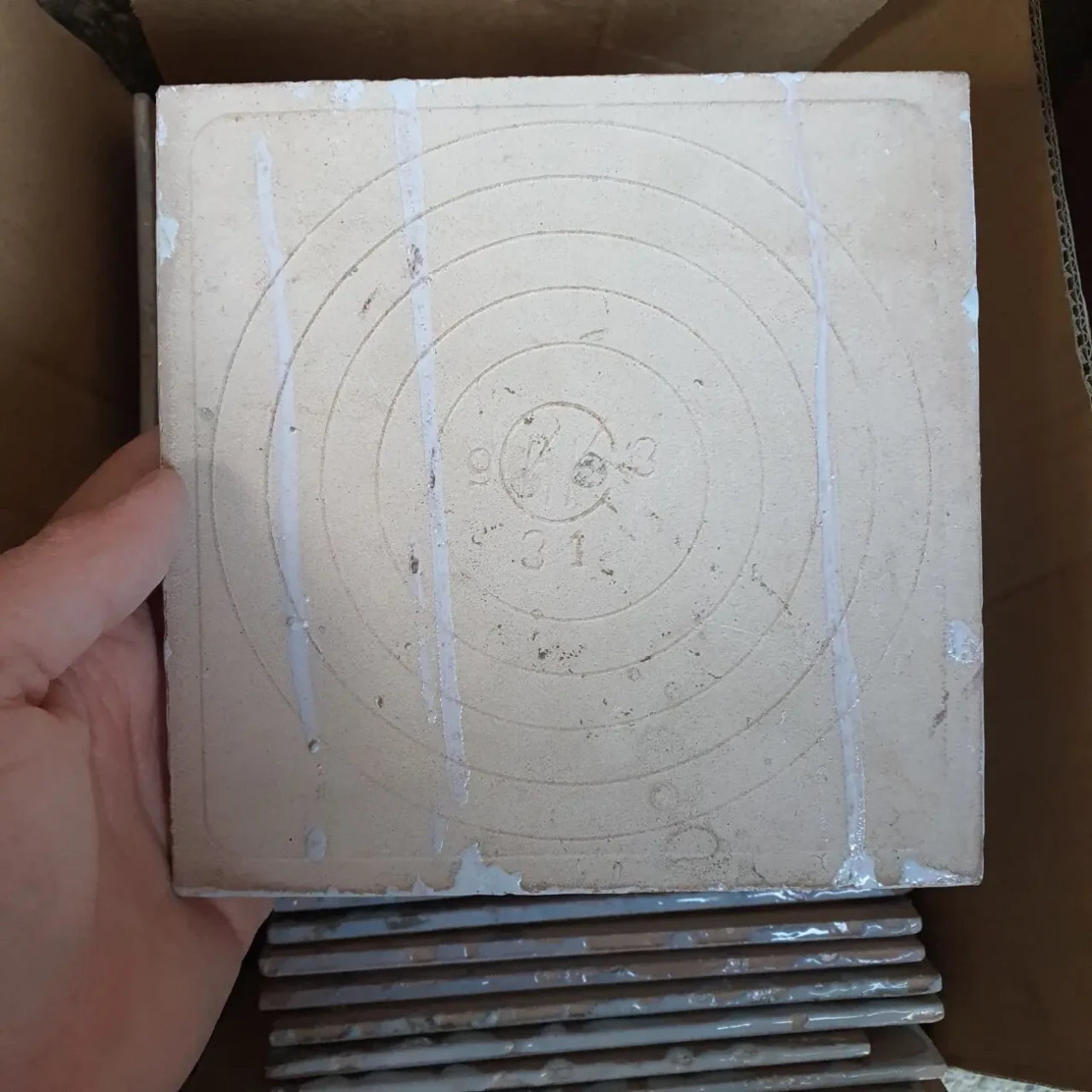 Плитка керамічна блакитна радянська СССР 3