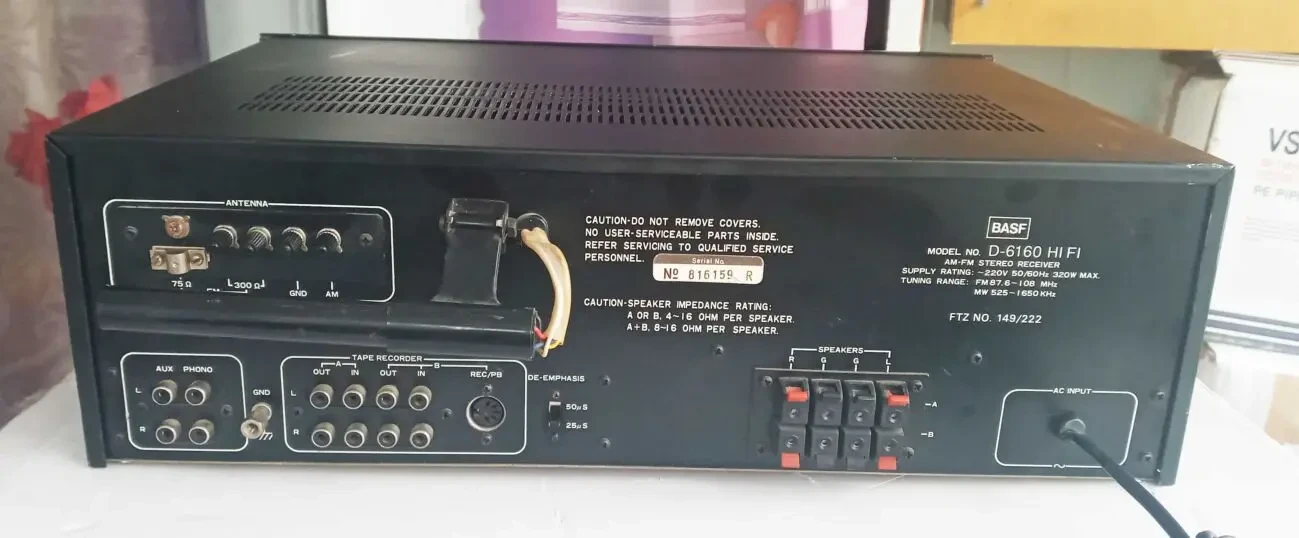 Винтажный стереоресивер Basf D - 6160 HI-FI 8