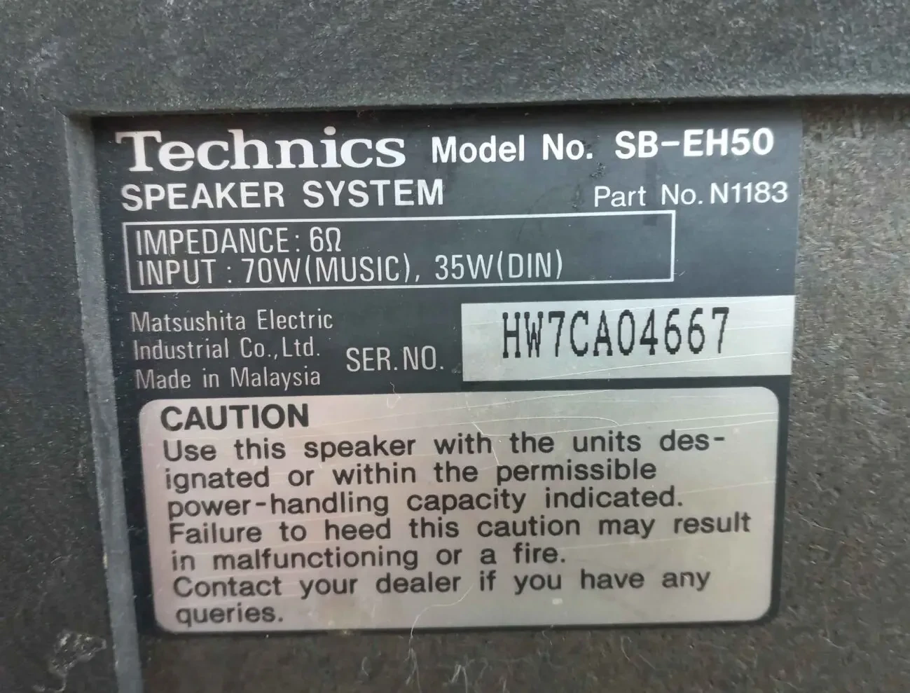 Колонки Technics SB-EN50 6