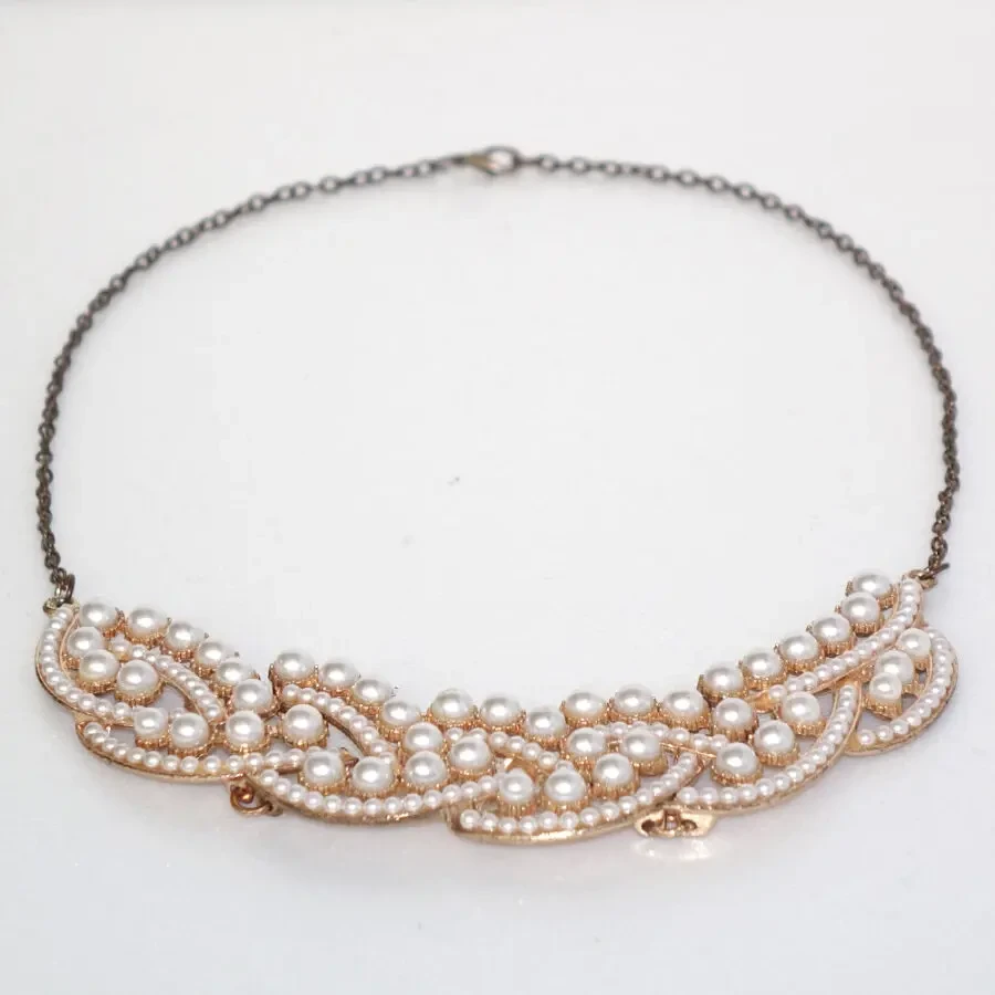 Колосок колье женское на цепочке бижутерия ожерелье украшение на шею 6