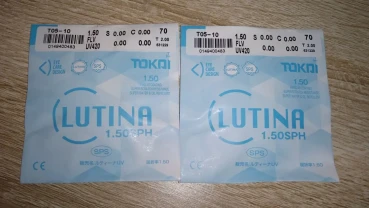 Продам новые очковые линзы для компьютера Tokai 1,5 Lutina