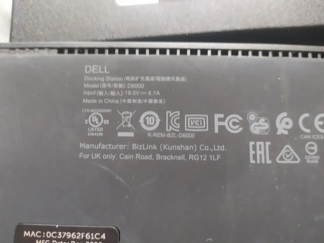 Док-станция Dell D6000 6