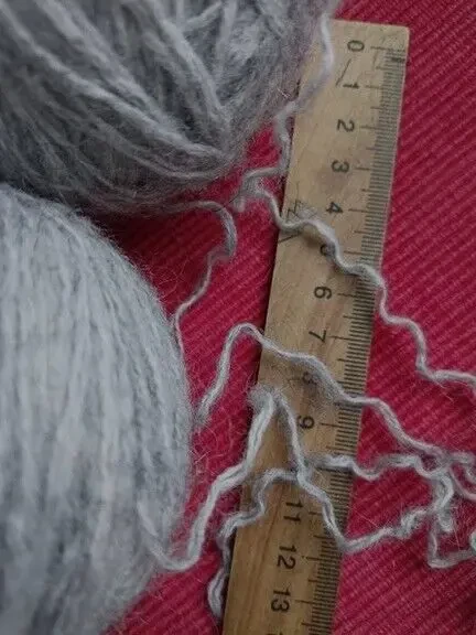 Детям мягкая теплая пряжа красивый серый цвет пушистые 170 грамм 6