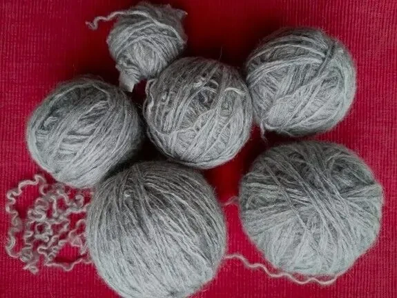 Детям мягкая теплая пряжа красивый серый цвет пушистые 170 грамм 4