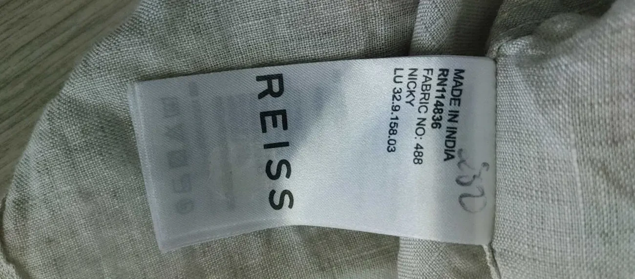 reiss сорочка з льону 8