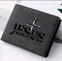 Якісний гаманець із екошкіри чорного кольору для карт, готівки