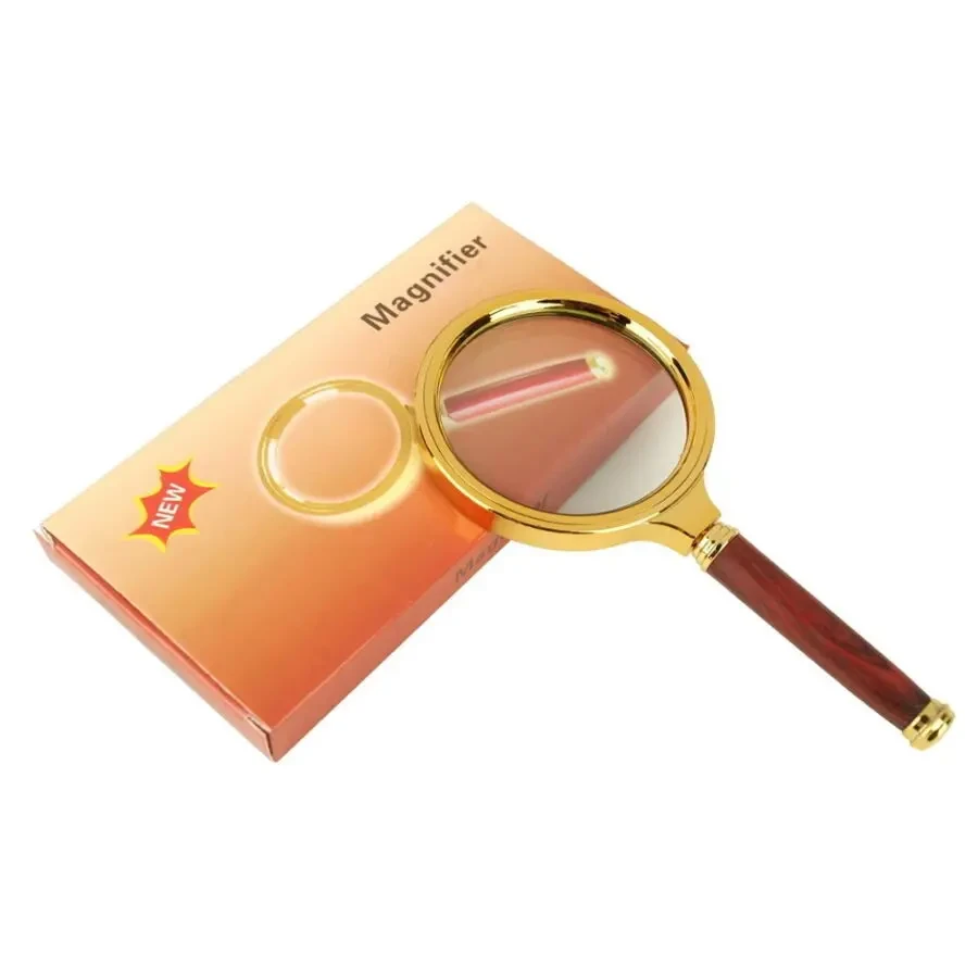 Ручная лупа 10x , 60 мм увеличительное стекло для чтения 4