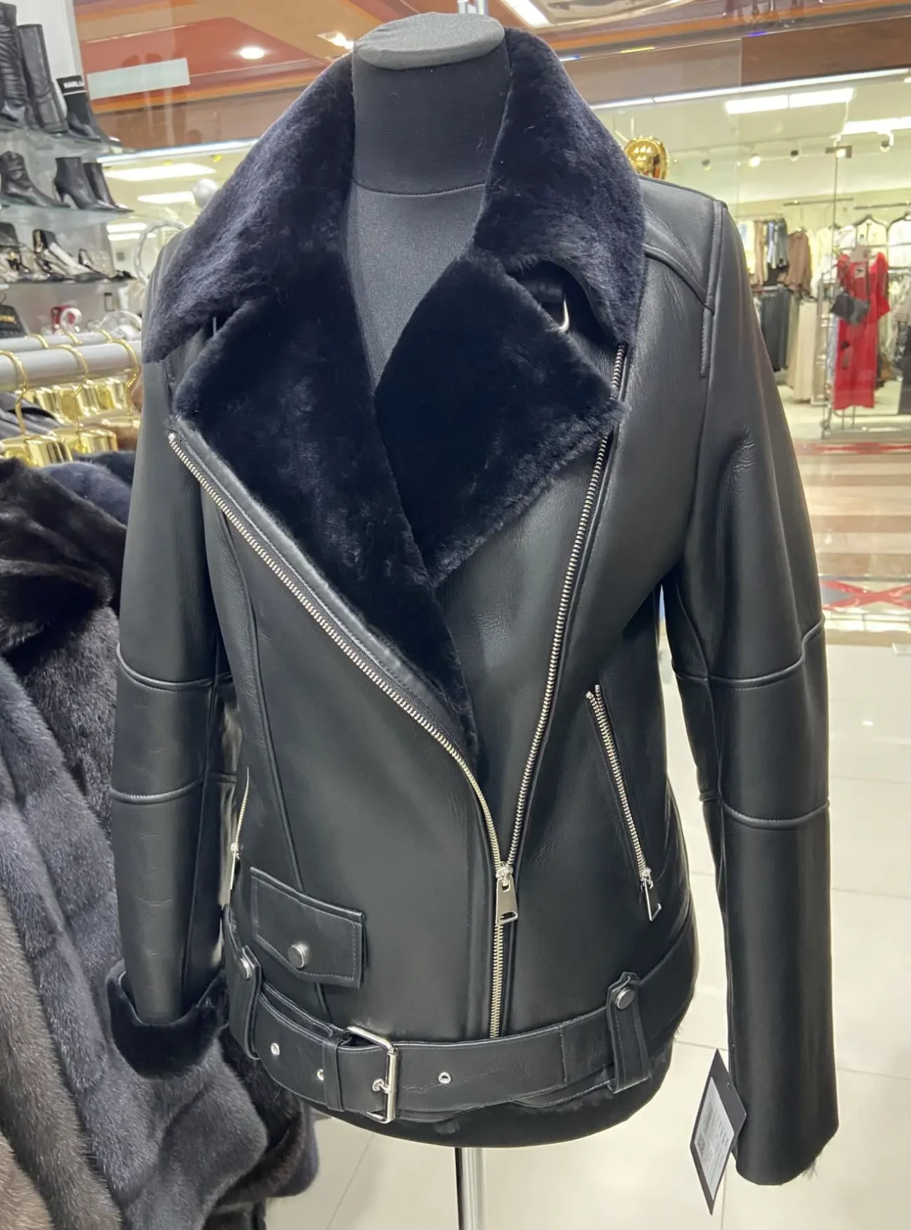 Жіночі дублянки Тіградо,пілот авіатор,з поясом 2