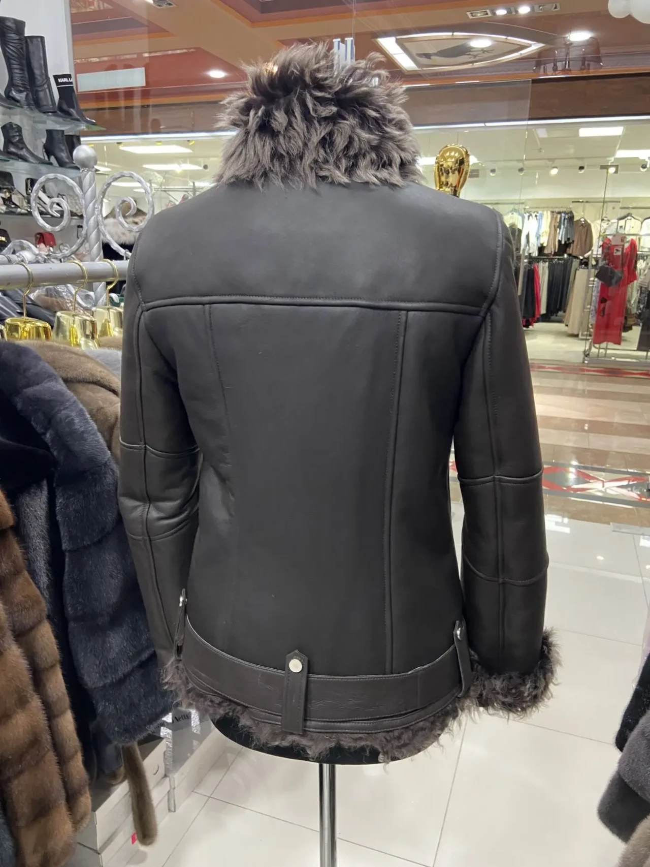 Жіночі дублянки Тіградо,пілот авіатор,з поясом 8