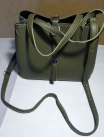 Зеленая хаки сумка сумочка ручка на плечо, для мелочей, для девочки