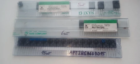 Транзисторы IGBT, MOSFT, биполярные, диоды - новые, оригинальные.