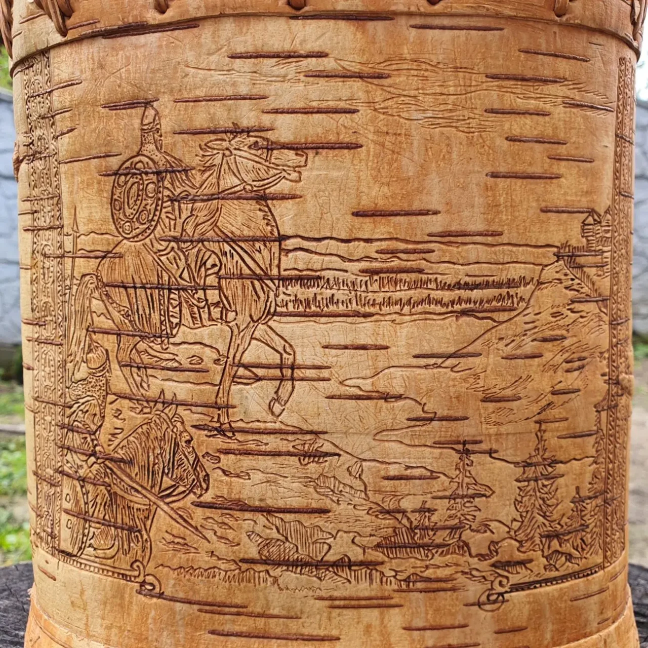 Туес из бересты Богатыри 2