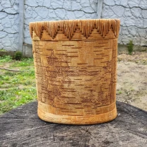 Туес из бересты Богатыри