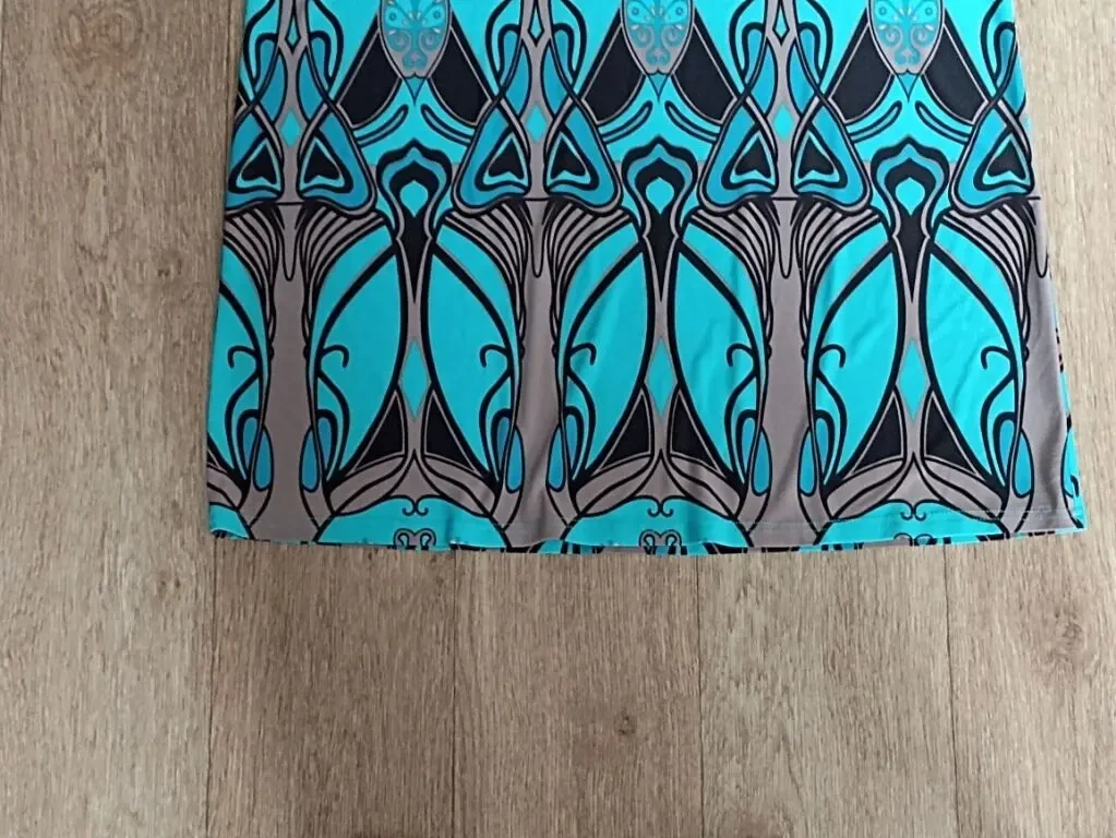 Красивое женское платье трикотин в принт на 48-50 Турция 7