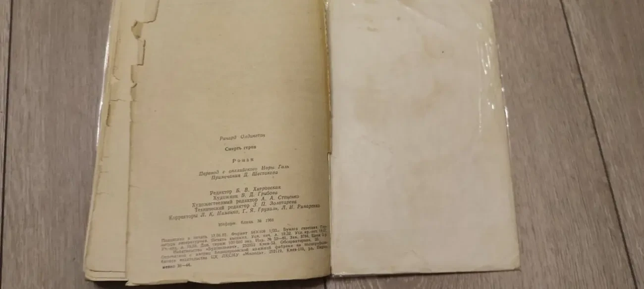 Ричард Олдингтон. Смерть героя 5