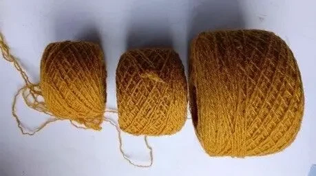 Детям теплая натуральная шерсть горчичный цвет 135 грамм 2