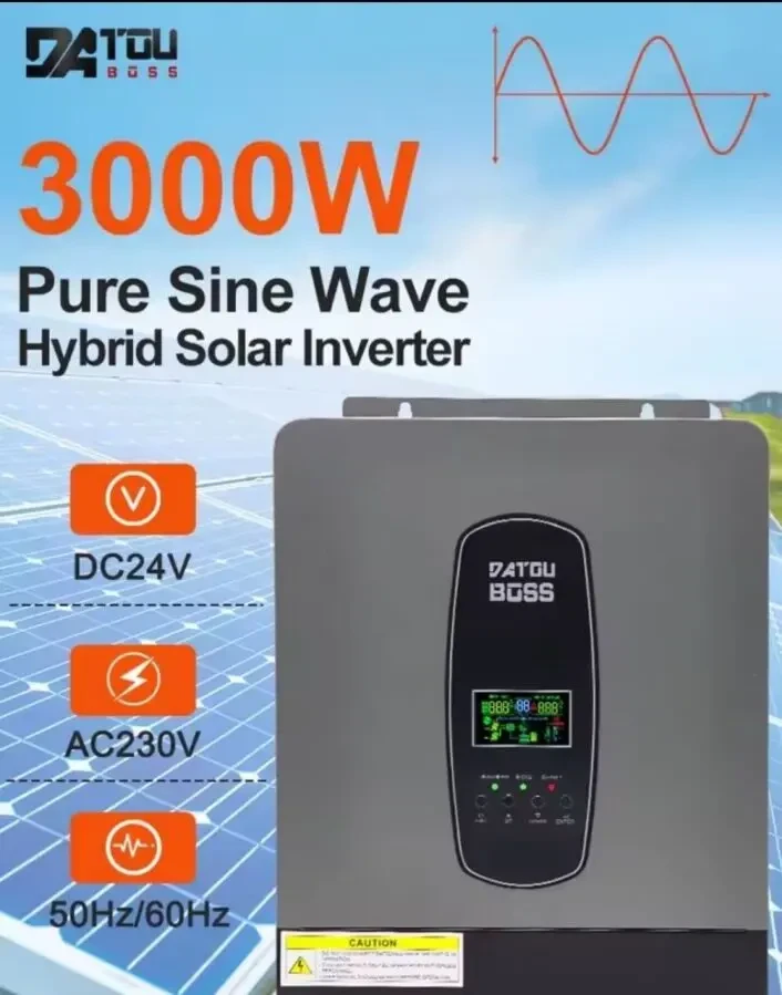 Гібридний інвертор Datouboss (вдосконалений Anenji) 3000W 24V 2