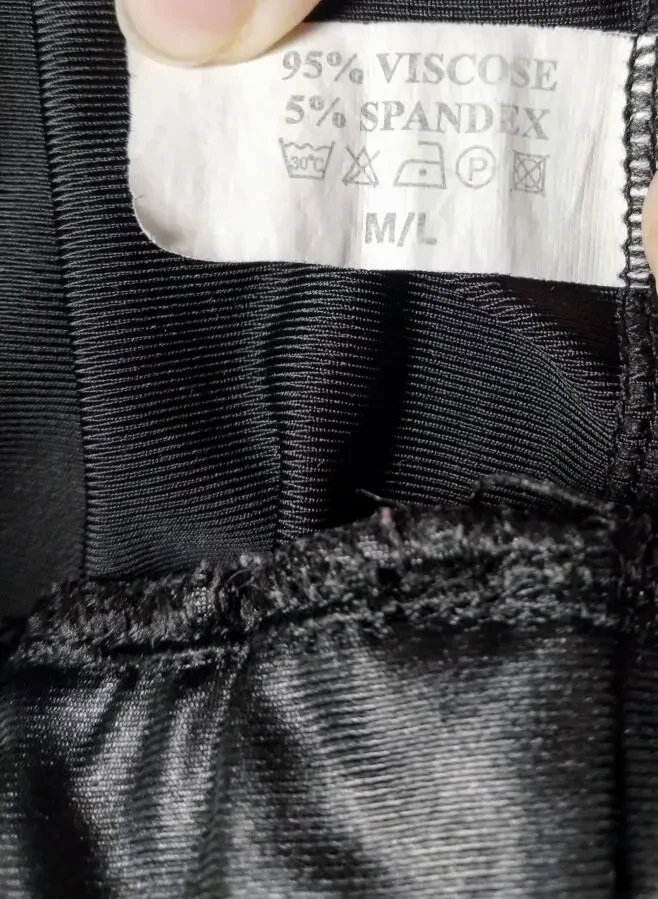 Лосины черные гладкие тонкие 12 м мягкие, резинка, вискоза 3