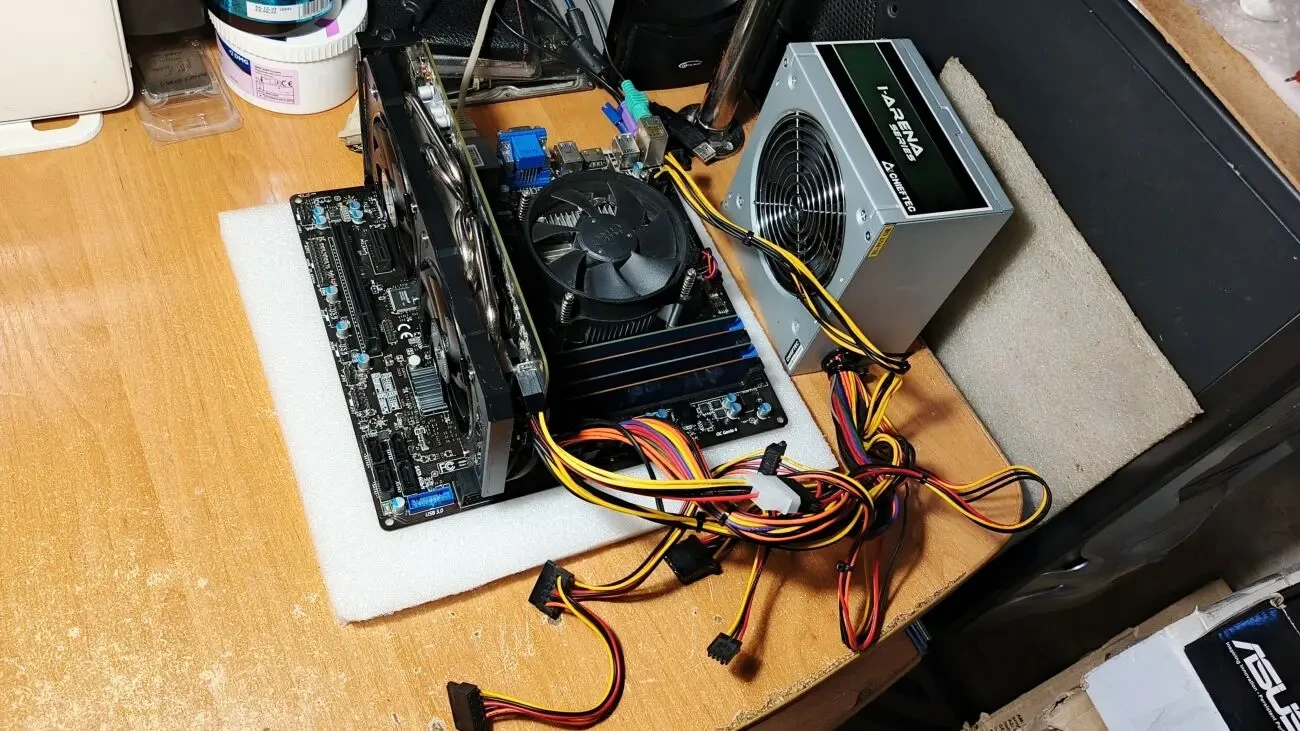 Комплект MSI B85M-E45+E3 1220 V3+16Gb+Cooler+XFX R9 380X 4Gb+БП 500w