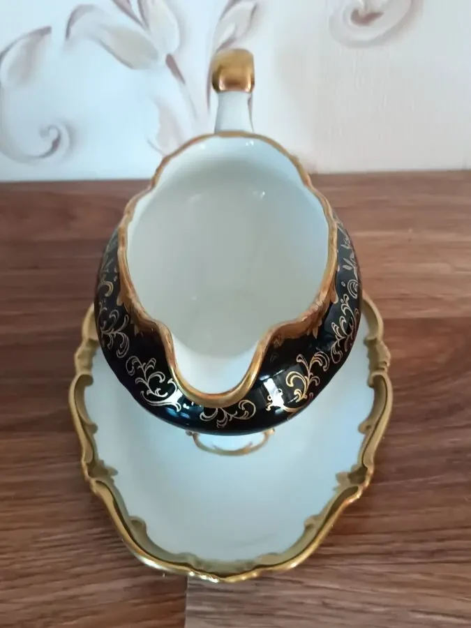 Соусница. Echt Weimar Kobalt. Германия. Винтаж. 3