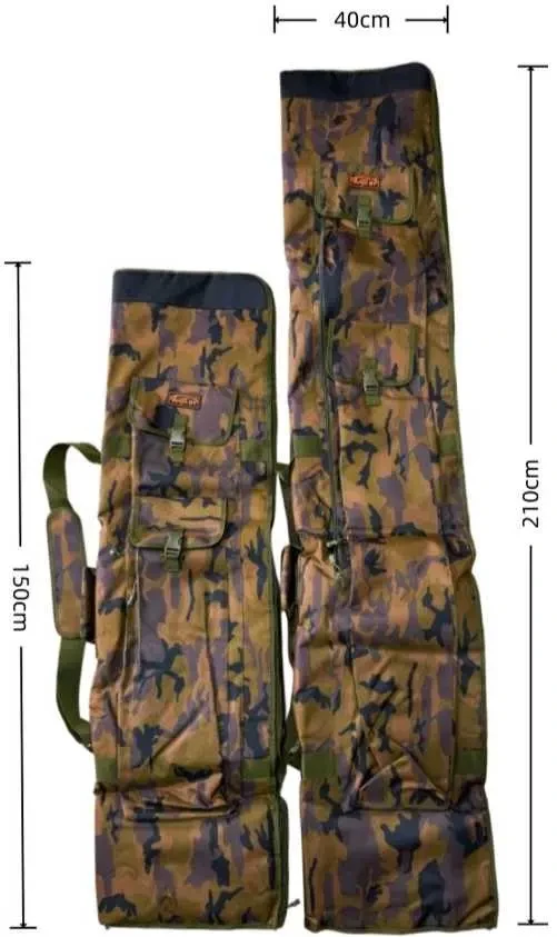 Карповый чехол для 4-х карповых удилищ с отделом для катушек