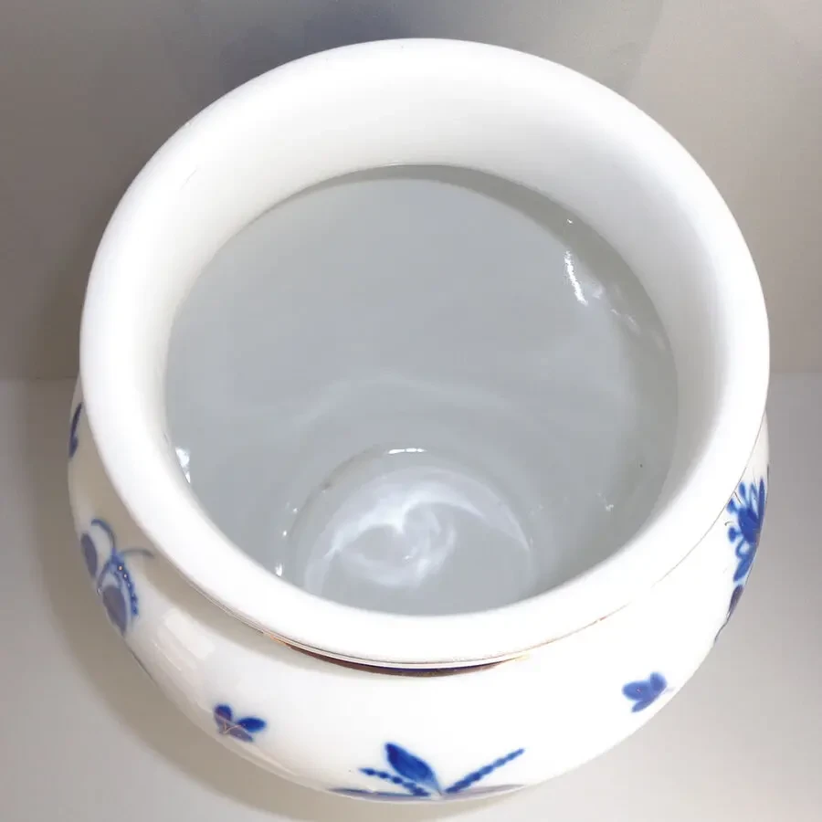 ЛФЗ Раскидные цветы винтажная фарфоровая ваза СССР 25 см порцеляна 7