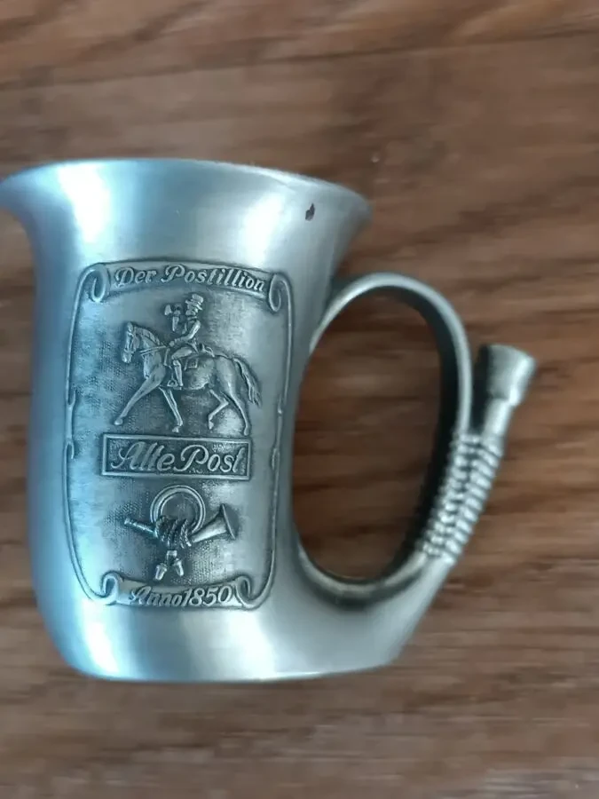 Олов'яна чарка - ріжок. Anno 1850. Frieling Zinn. Germany. 2