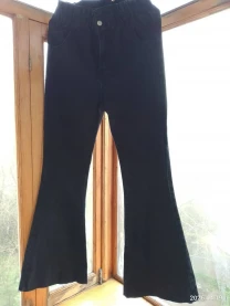 Черные джинсы штаны мом клеш скинни длинные 10 с м вискоза, хлопок