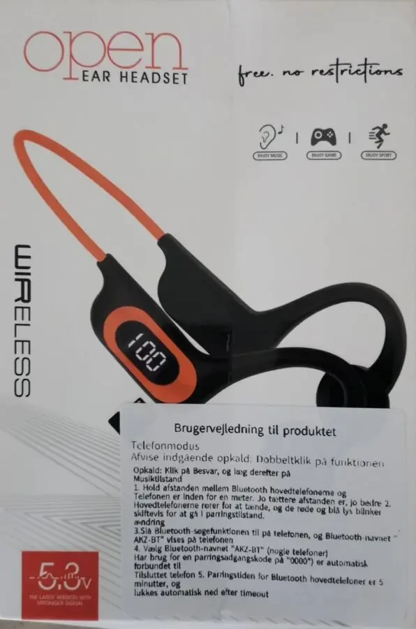 Спортивные наушники с костной проводимостью AKZ-BT 2