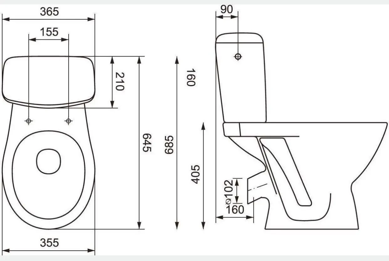 Cersanit MITO полубезободочный Cersania SIMPLEON 011 K119-003 6
