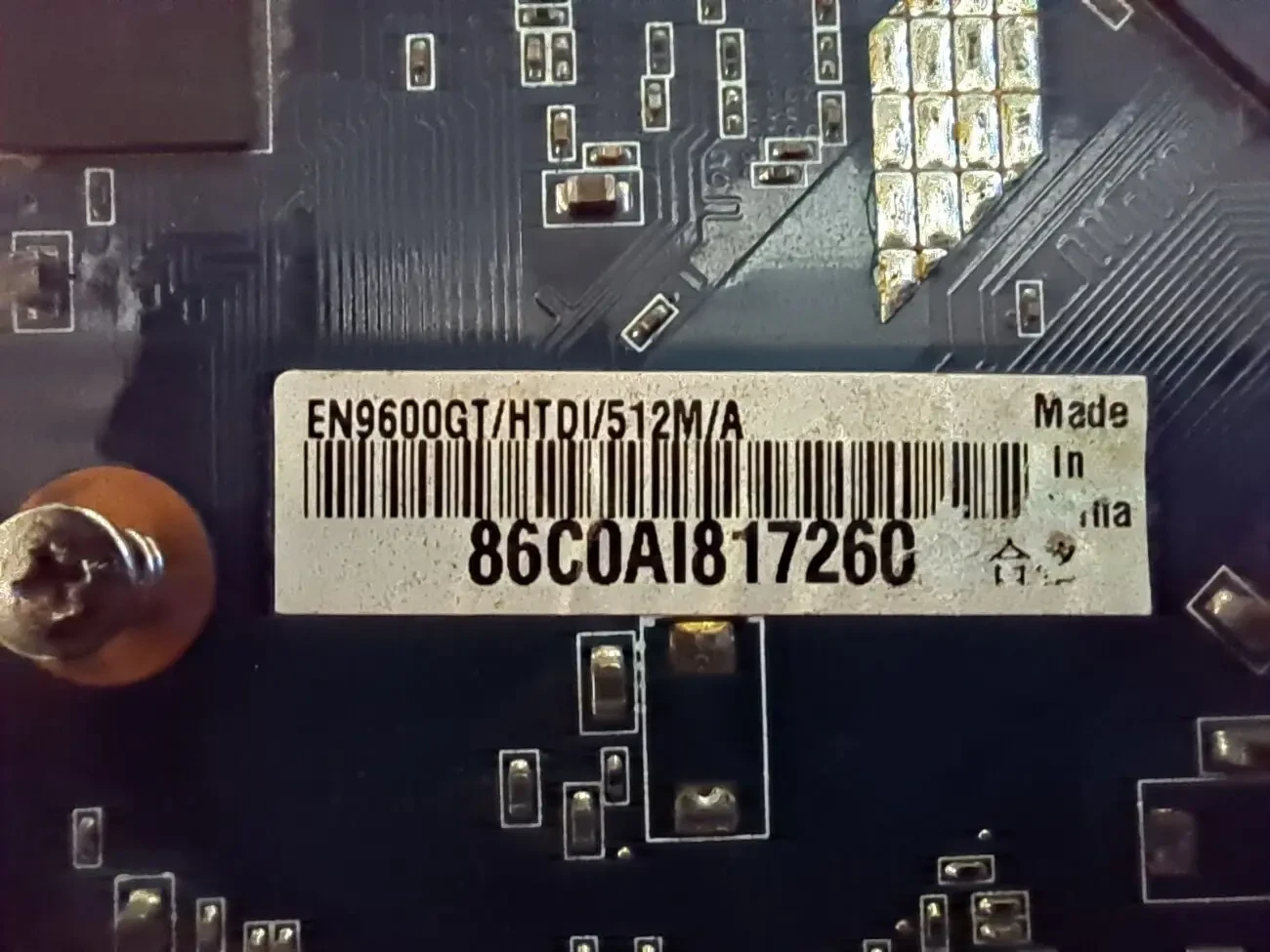 Видеокарта Asus EN9600GT/HTDI/512M/A 3