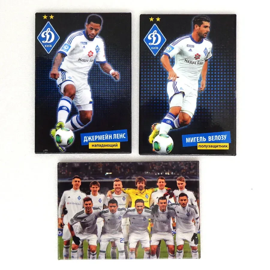 Динамо Київ колекційні магніти на холодильник Ленс Велозу Шовковський