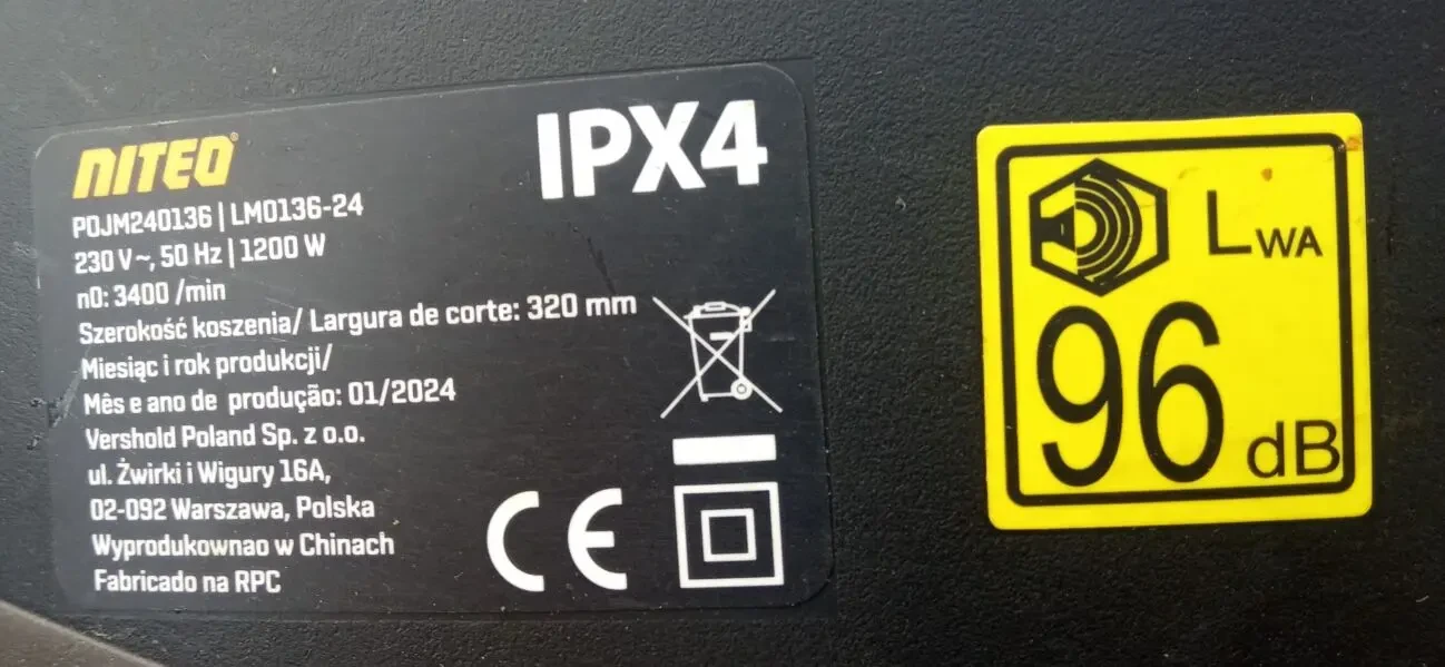 Газонокосарка електрична Niteo 6